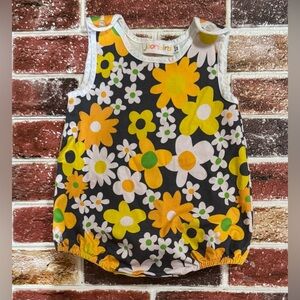 Joonbird retro flower bubble romper 18-24m